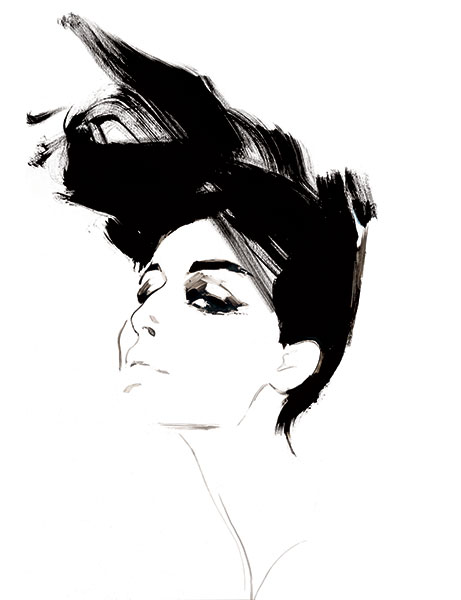 David Downton Portrait Erin O'connor - David Downton